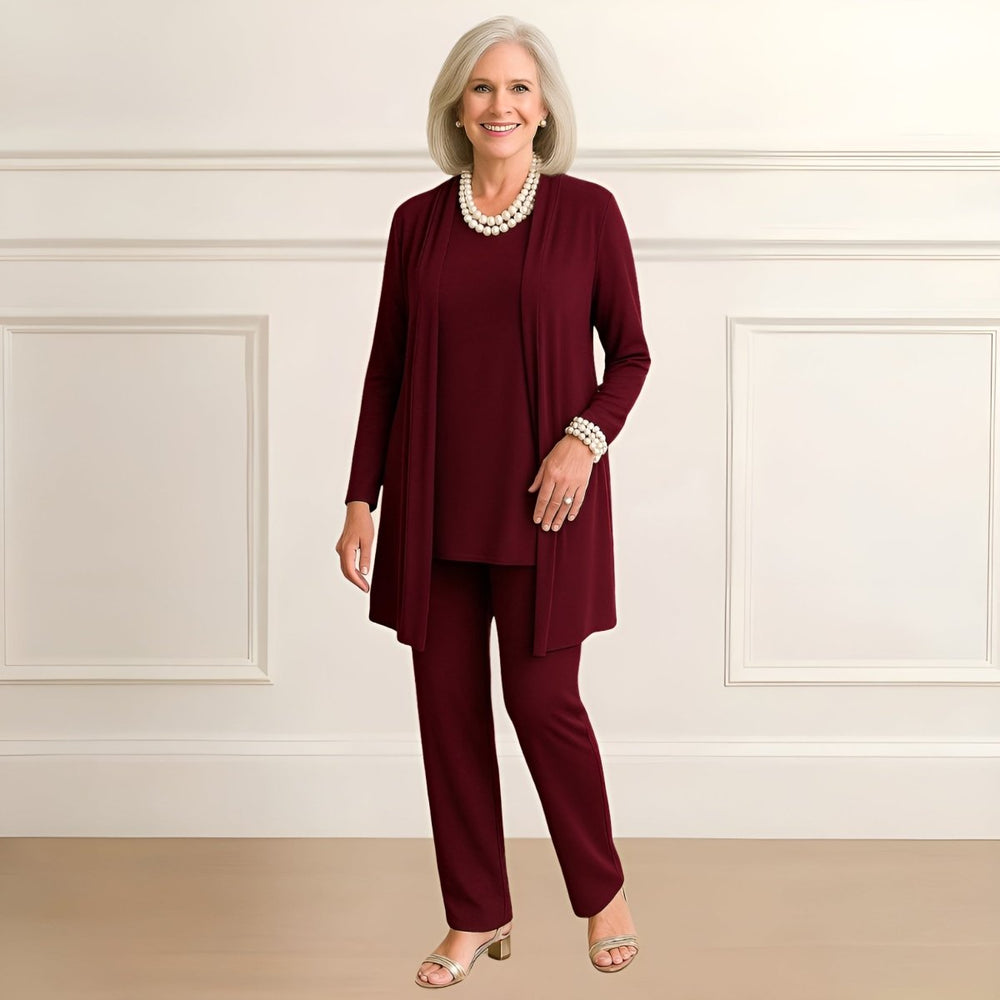 Rosy Cardigan, Top & Pants Set - Margaret & Julia